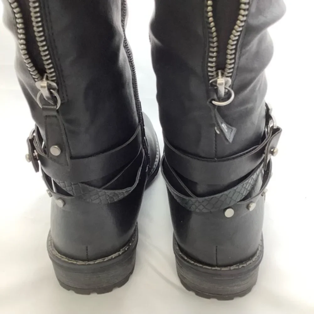 NEW ReLife Debra Knee High Boot in Black - Picture 9 of 11